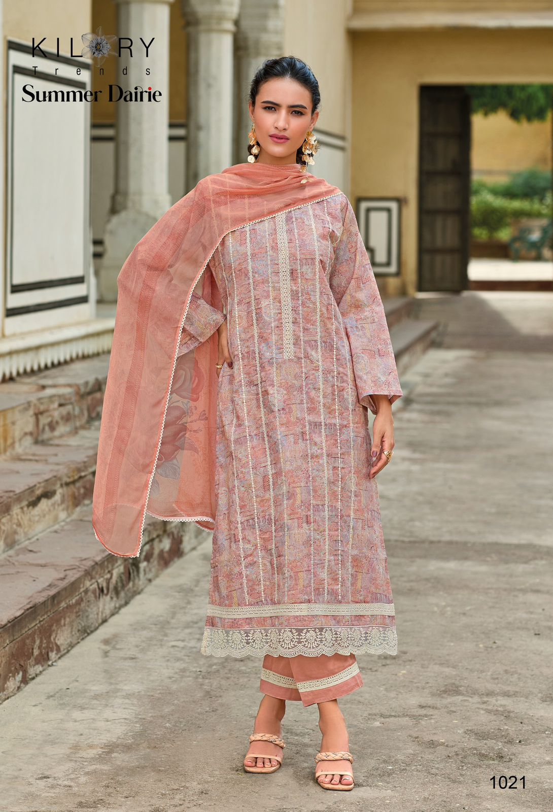 Summer Dairie By Kilory Lawn Cotton Embroidery Printed Salwar Kameez Wholesale Market In Surat